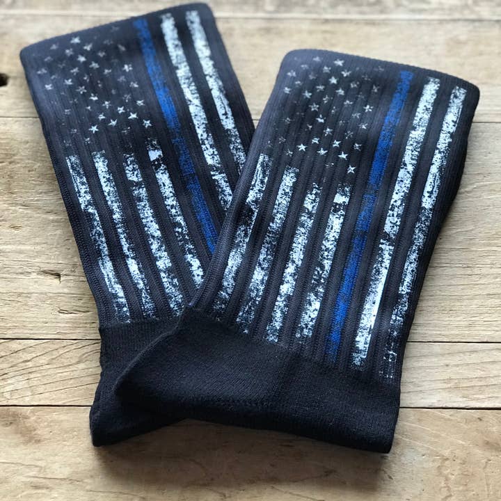 Meias Police Blue Crew por atacado de Simply Me • Gentlemen Est. 2017 LLC