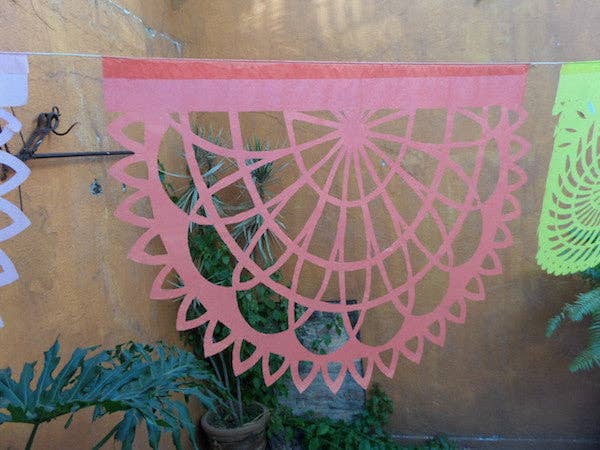 ArtMexico Ltd - Vente Fanion/guirlande - Guirlande corail artisanale pour décoration de mariage ou fête9