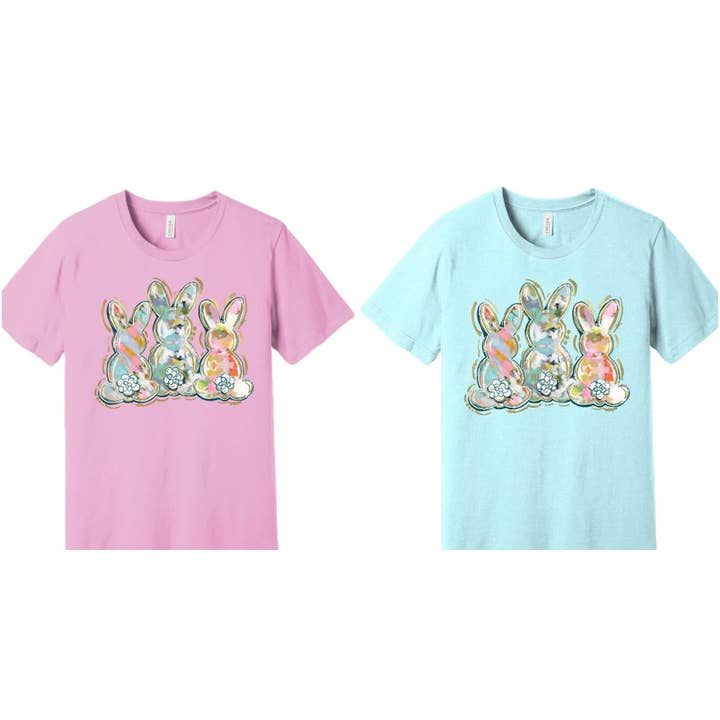 Trio Bunny Tee for wholesale by Making It Personal