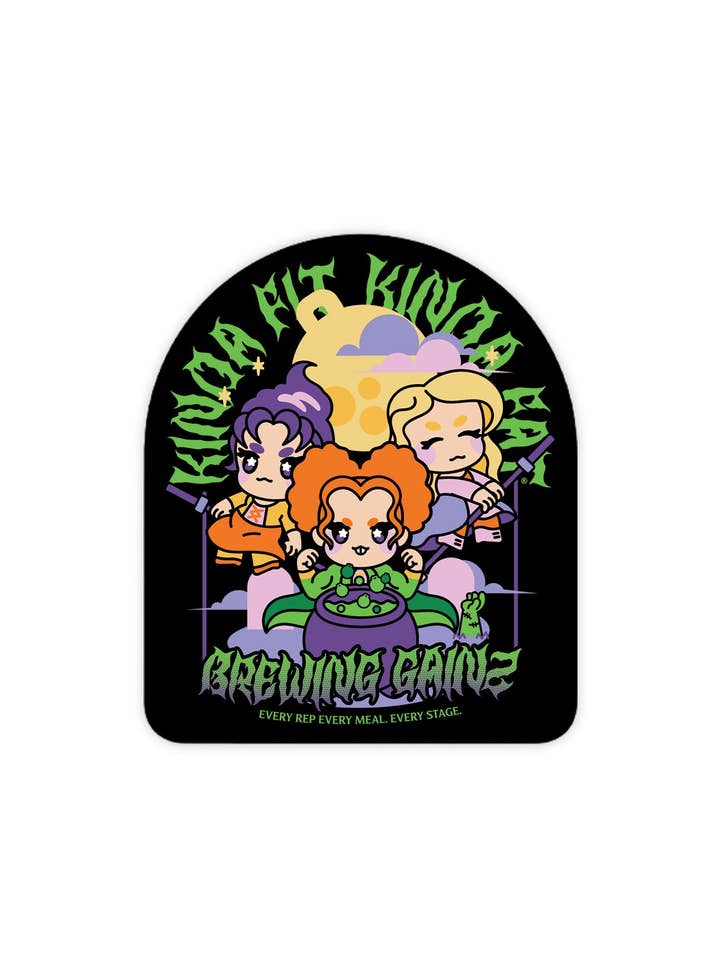 Brauen Gainz Vinylaufkleber für den Großhandel von Kinda Fit Kinda Fat