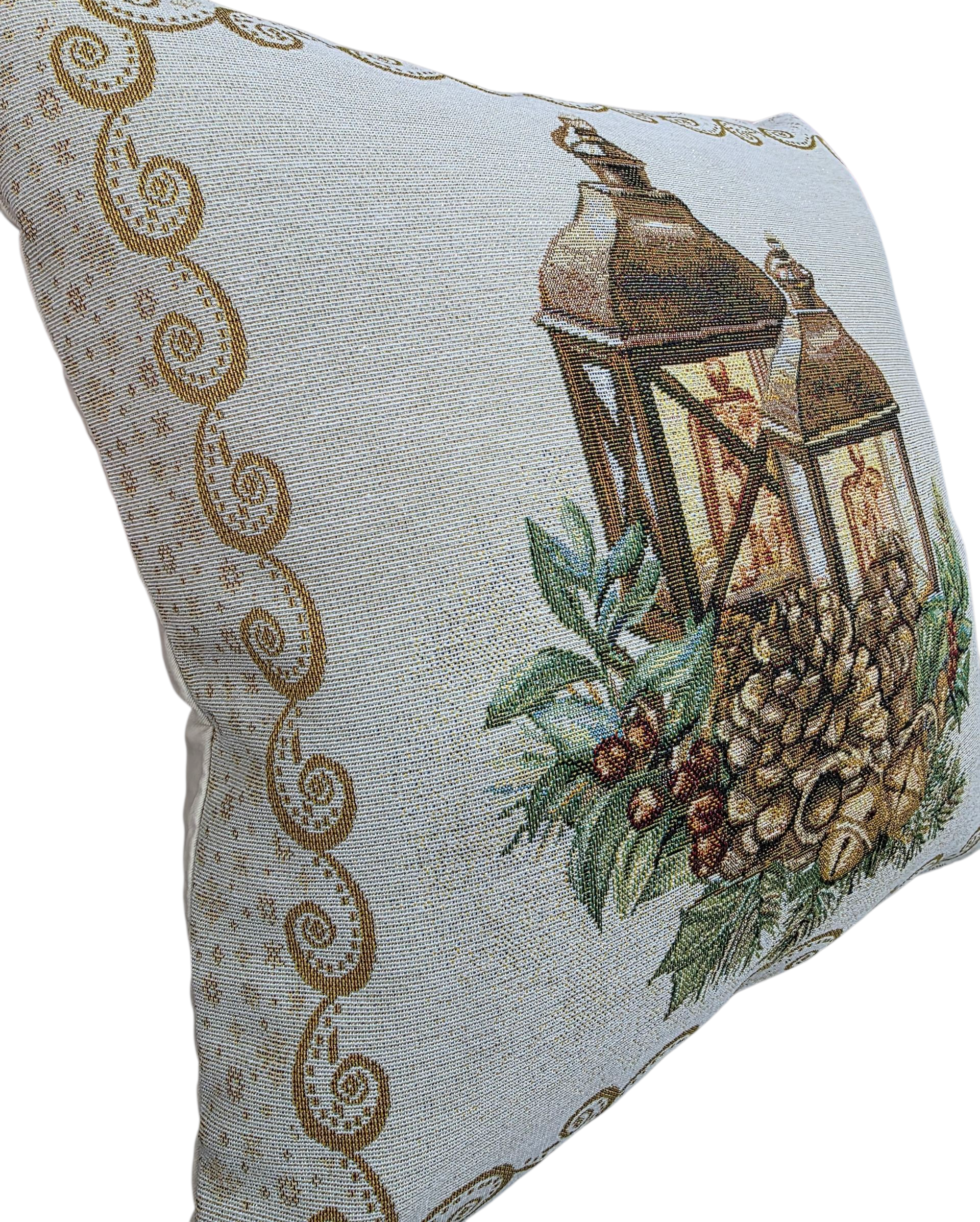 Lunaria Lab - Wholesale Throw/Decorative Pillow - Lantern Gobelin Lurex Cushion Cover 3 variants6