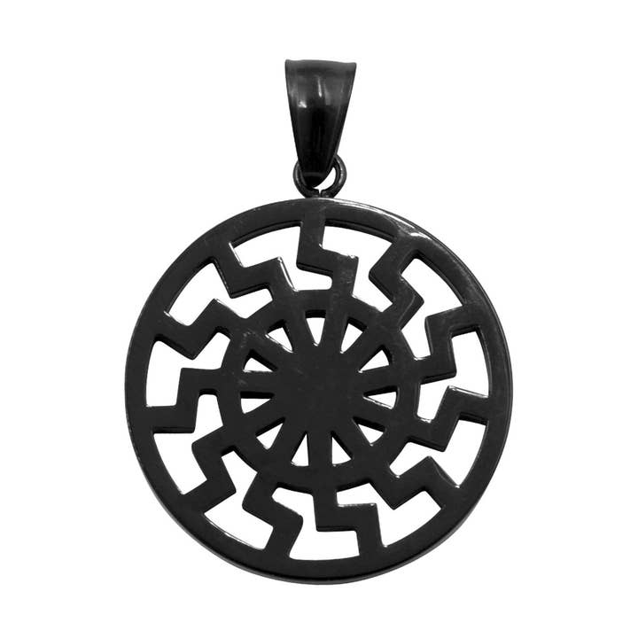 ciondolo in acciaio inox «ruota del sole» per la vendita all'ingrosso da parte di Bodywings