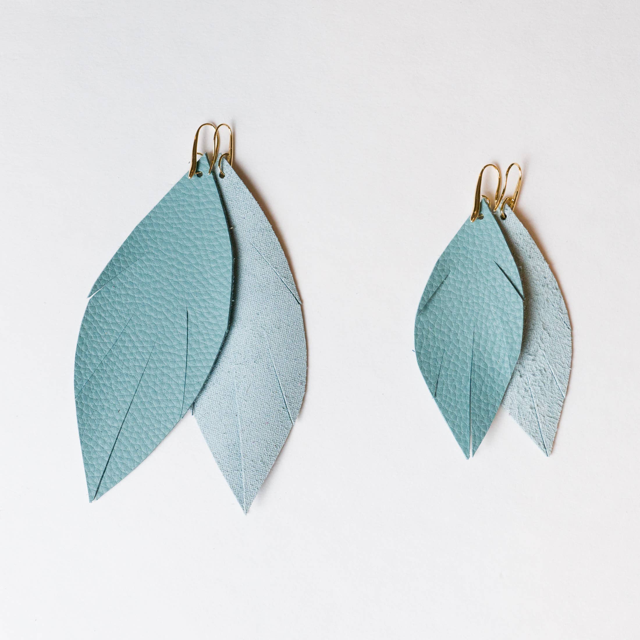 Waterloo Style - Wholesale Dangle Earrings - The SoCo Sea Foam Leather Earrings
