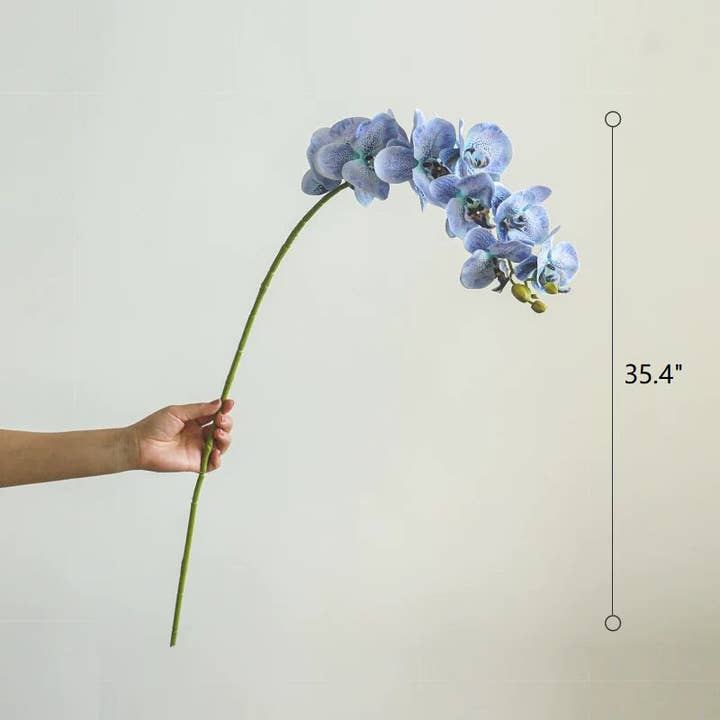 Rustic Reach - Wholesale Artificial Flowers - Real Touch Orchid Stem in Various Colors 35" Tall