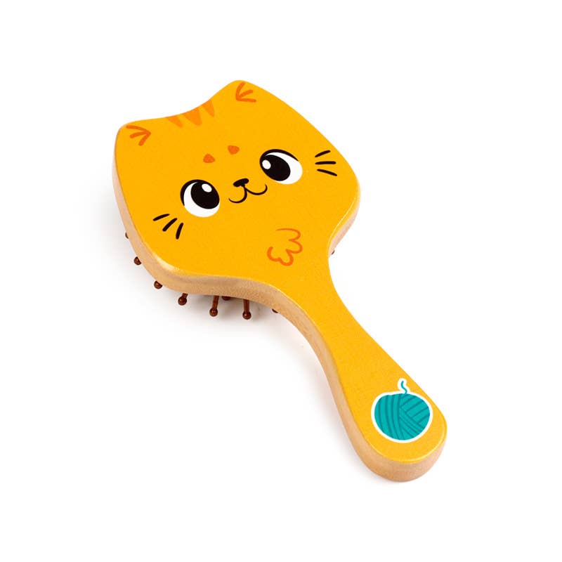 Puckator Ltd - Wholesale Hair Brush/Comb - Beans & Co Cats Bamboo Hair Brush4