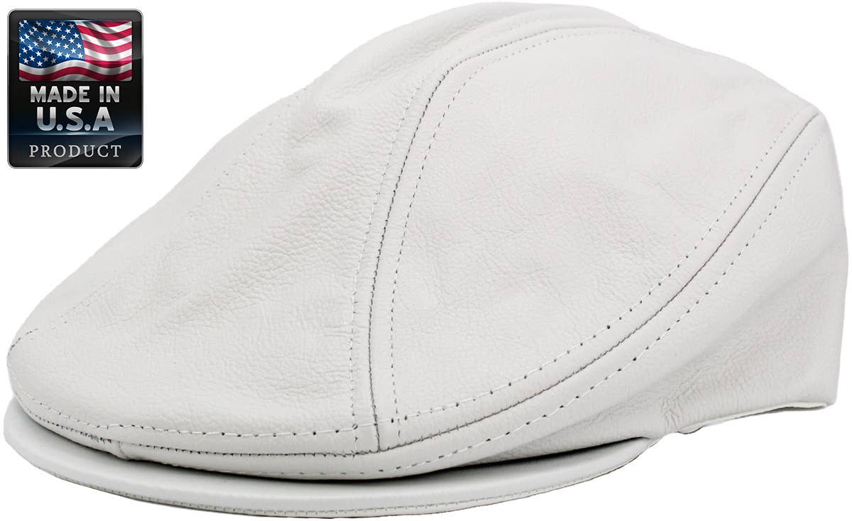 KBETHOS – wholesale News boy/school boy hat – Men's – 100% Leather Ascot - Made in USA | KBETHOS36