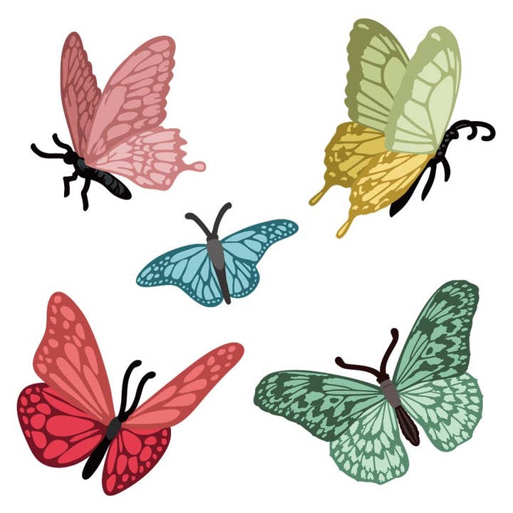 Camadas Encantadoras: Borboletas - Honey Cuts - Cortantes Independentes por atacado de Honey Bee Stamps