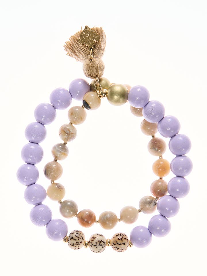 Duplo Mala Lilás Amazonita por atacado de samsara collection