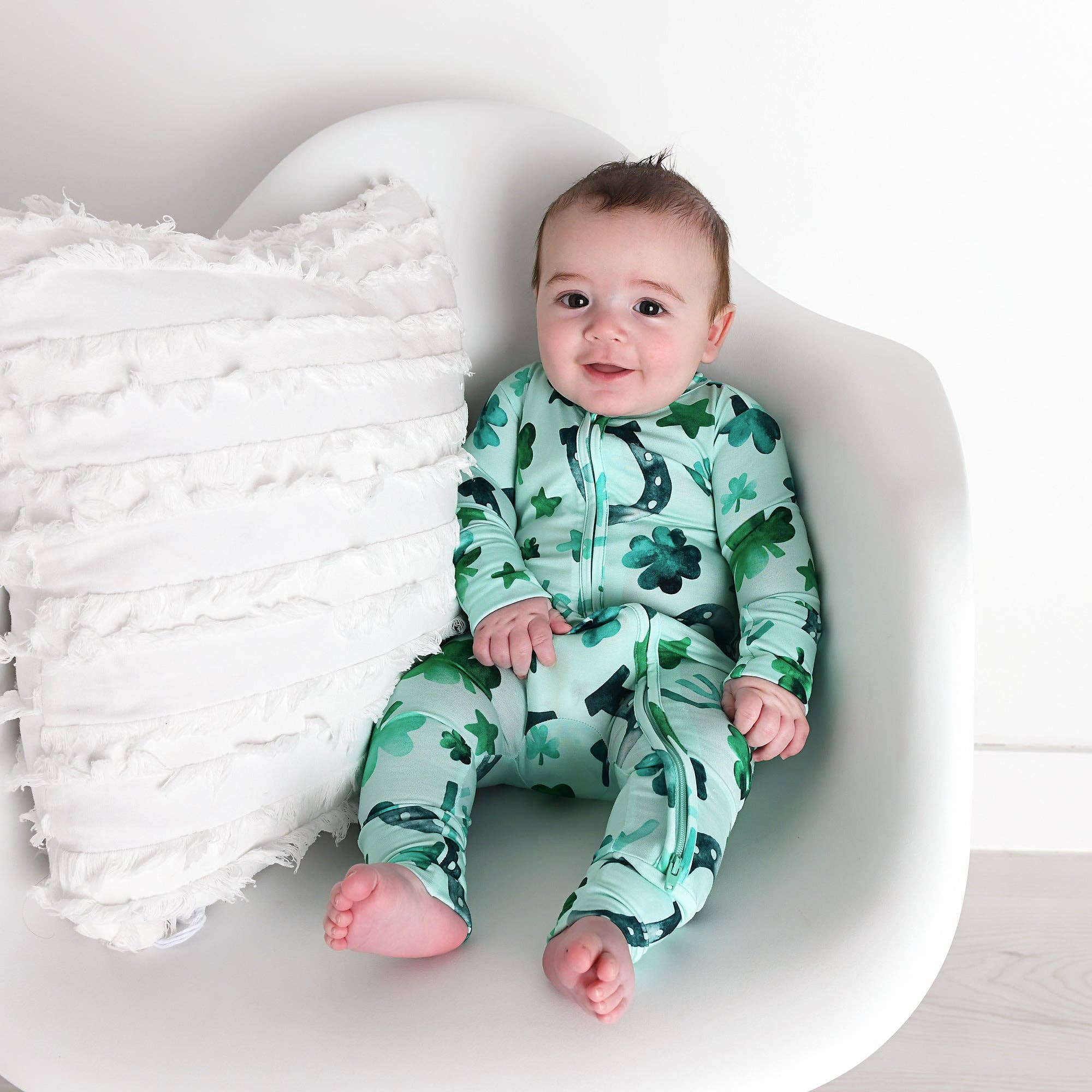 Wholesale Bamboo Baby Pajama Sleepies Little Baby Zip Patrick for your