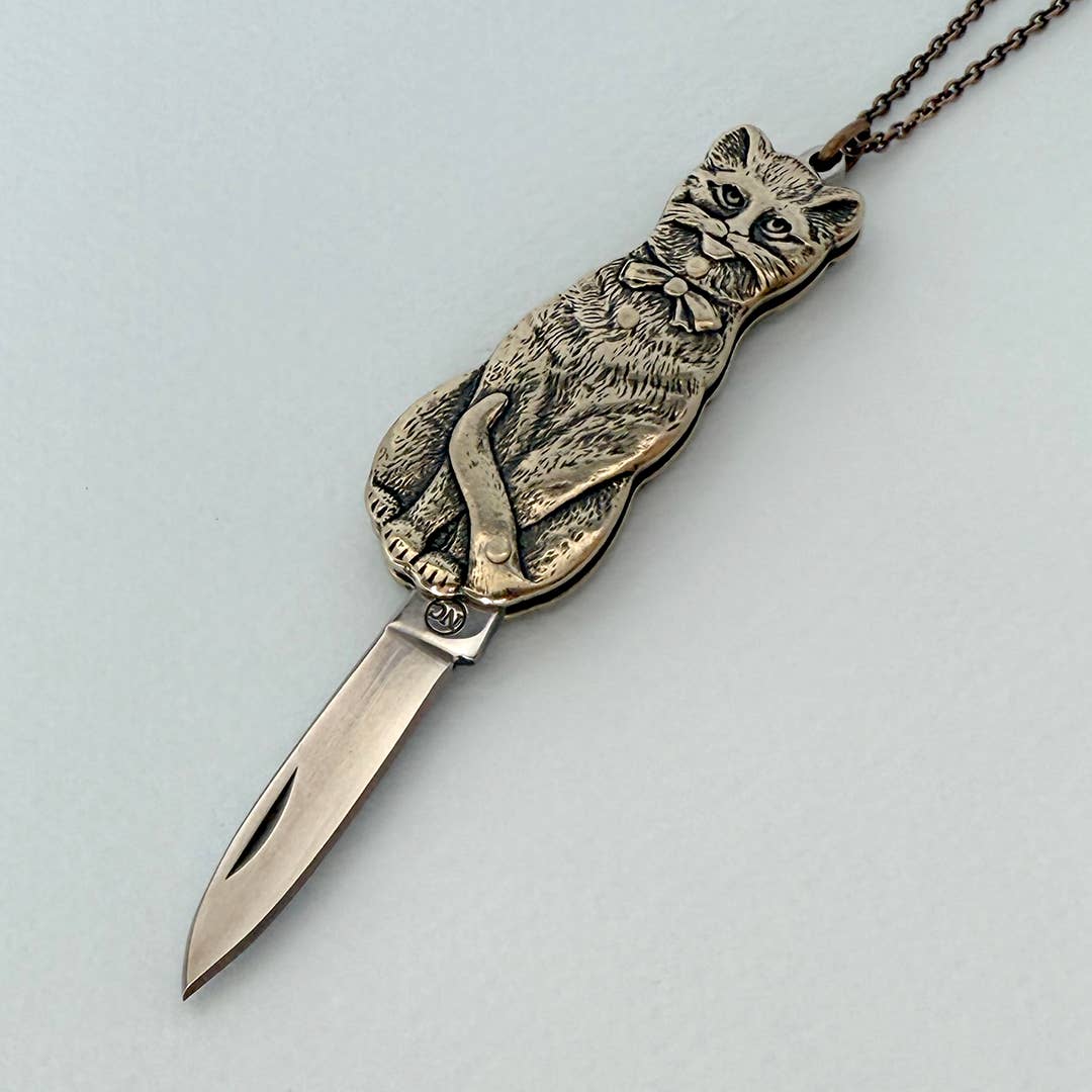 Ornamental Things - Vente Colliers à pendentif - Collier Cat Knife4