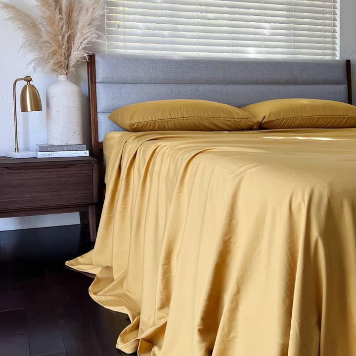 Bamboo Is Better - Wholesale Sheet Set - Copper Infused Bamboo Sheet Set - MUSTARD