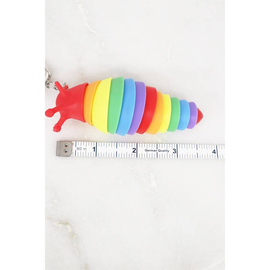 RAINBOW Fidget Slug Keychain for wholesale on Faire3