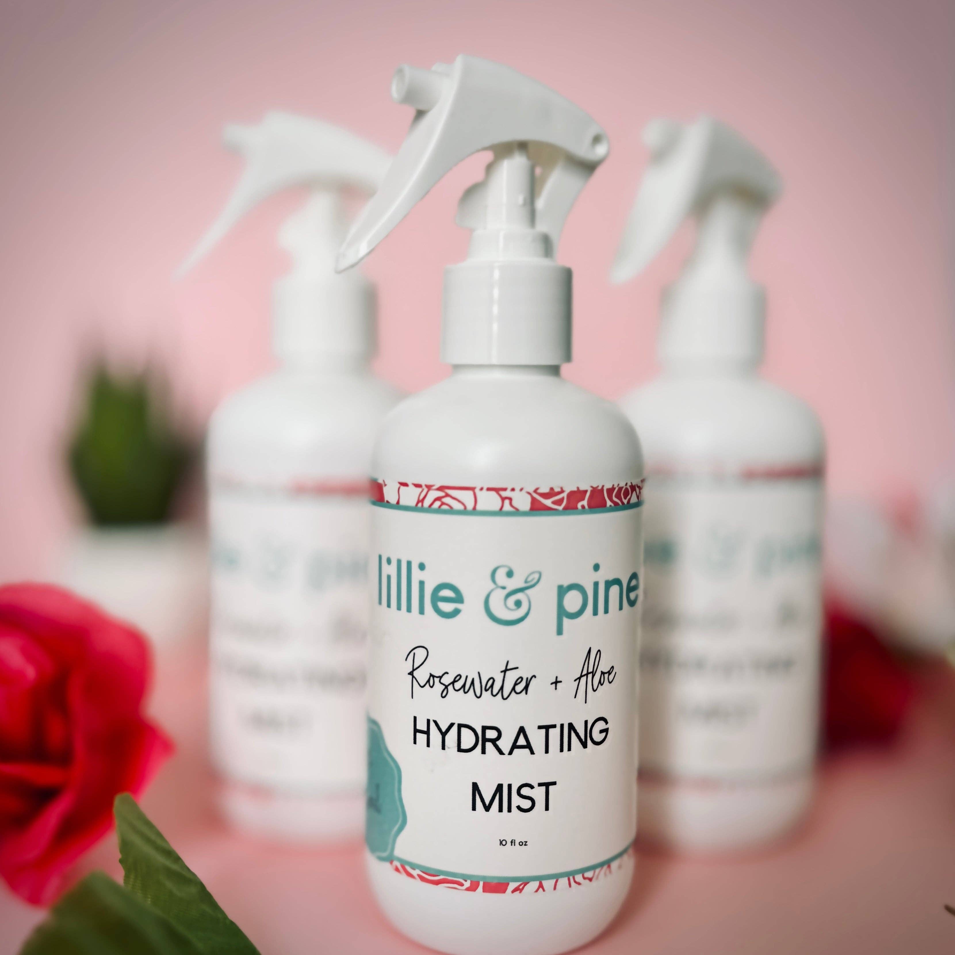 L I L L I E  &  P I N E - Wholesale Face & Body Mist/Water - Rosewater + Aloe Hydrating Mist1