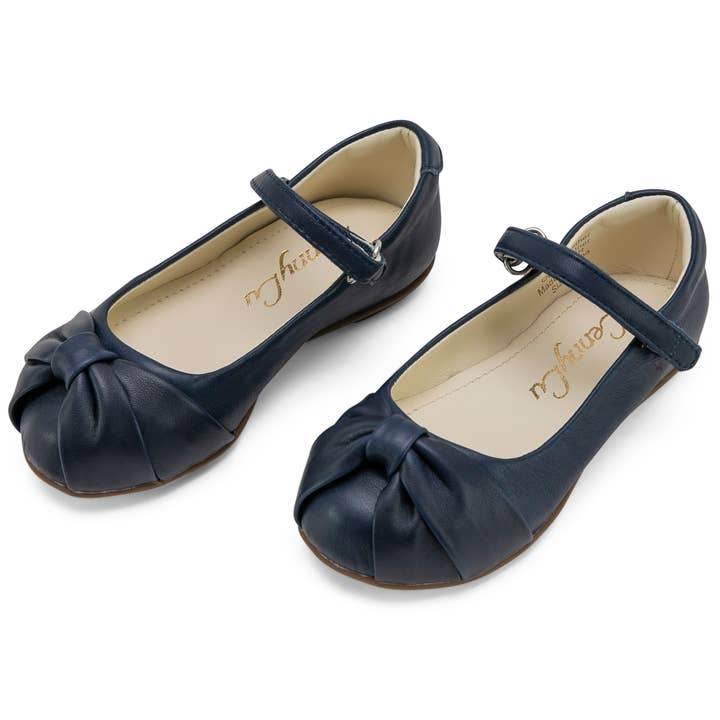 Audrey, Bow Tie Ballerina Ballerina, Child, Navy for wholesale by Lenny Lu