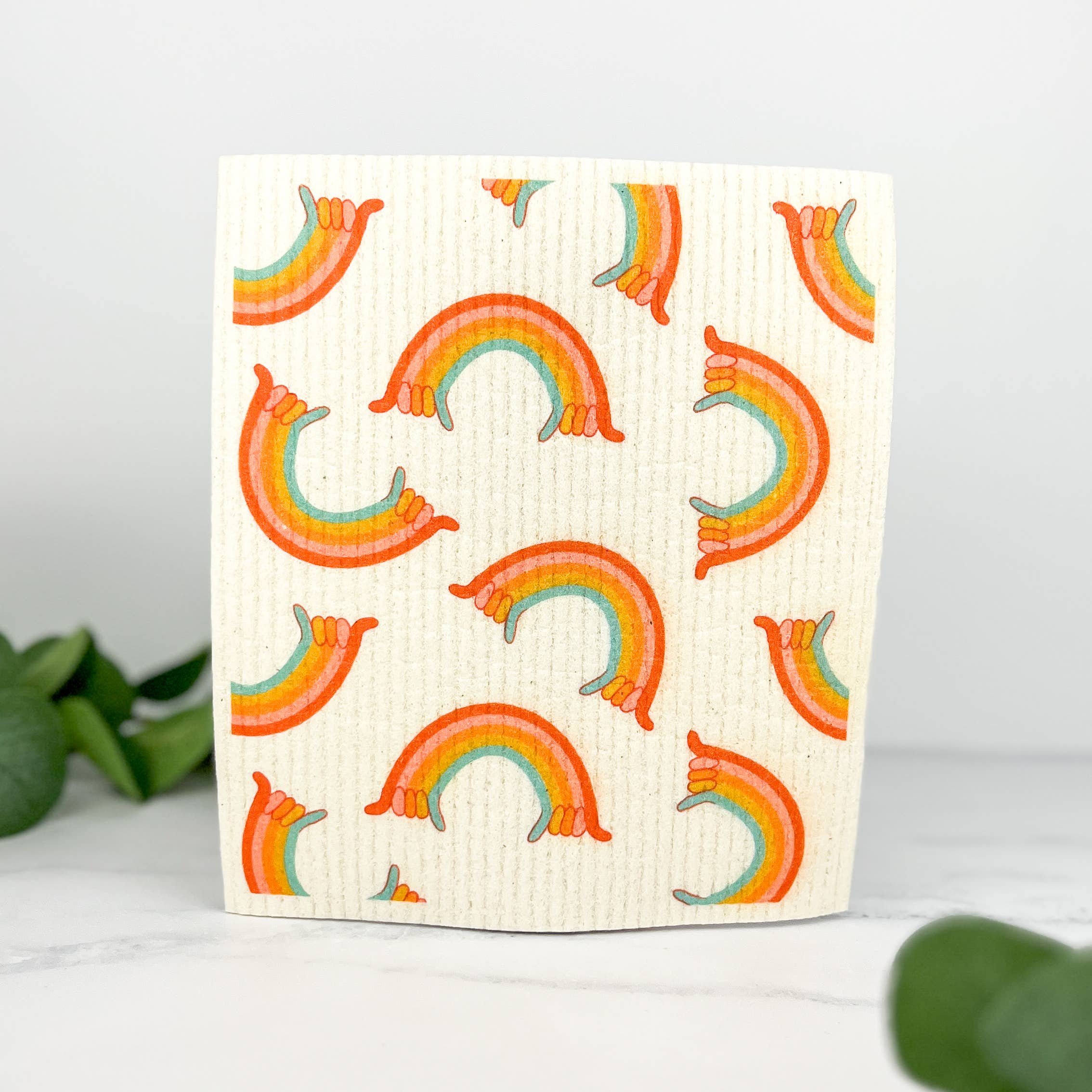 Double Happyness - Wholesale Dishcloth - Swedish Dishcloth | Rainbow Shaka x Kelsie Dayna1