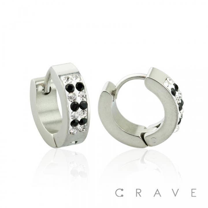 CRAVE – Engroshandel Huggie-øreringe – PAR SS CZ BROLAGT HUGGIE/HOOP HOOPS