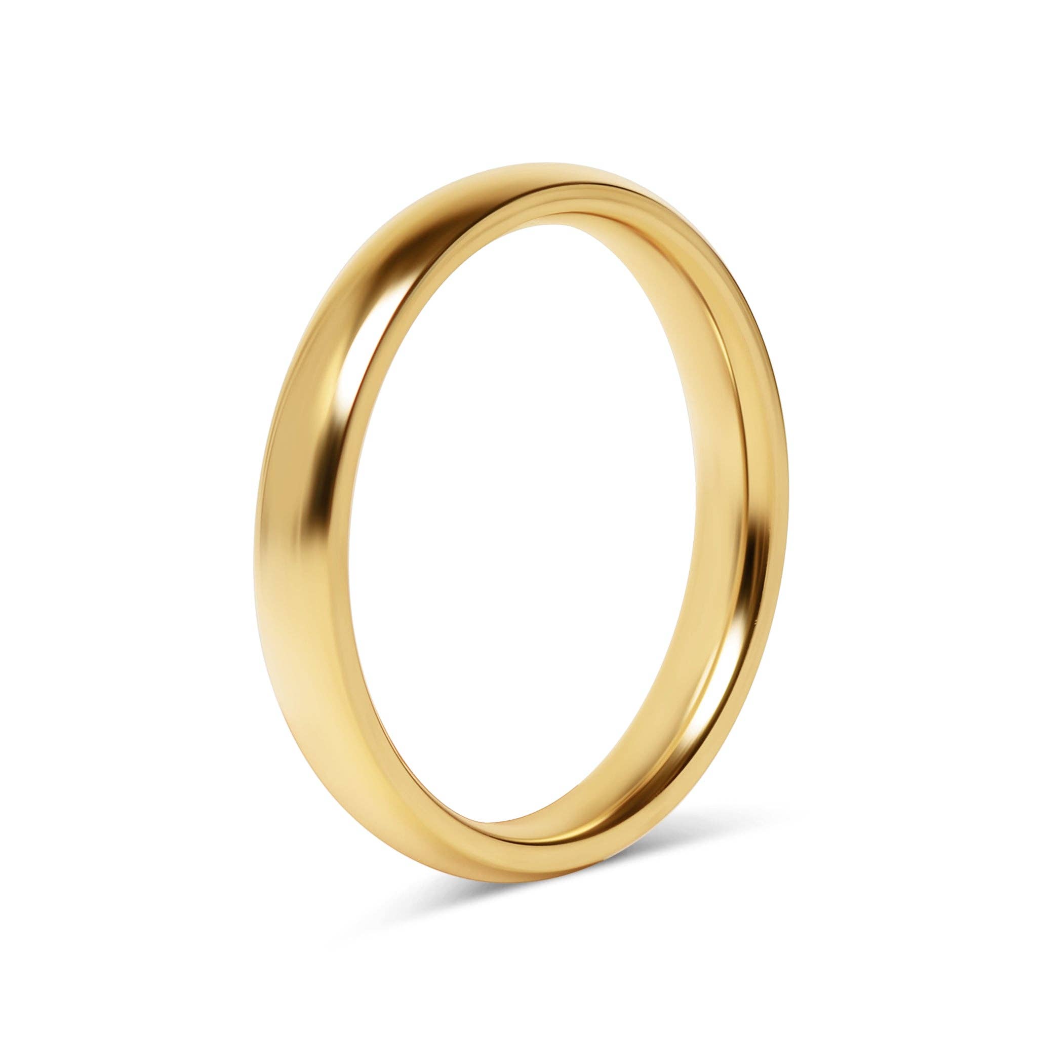 WJW - Wholesale Band/Stacked Ring - Stainless Steel Blank Gold Ring12
