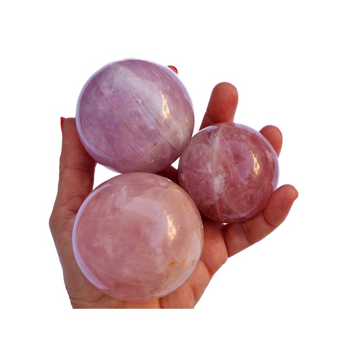 Kaia & Crystals - Wholesale Spiritual Stone/Crystal - Rose Quartz Sphere (50mm - 65mm)2