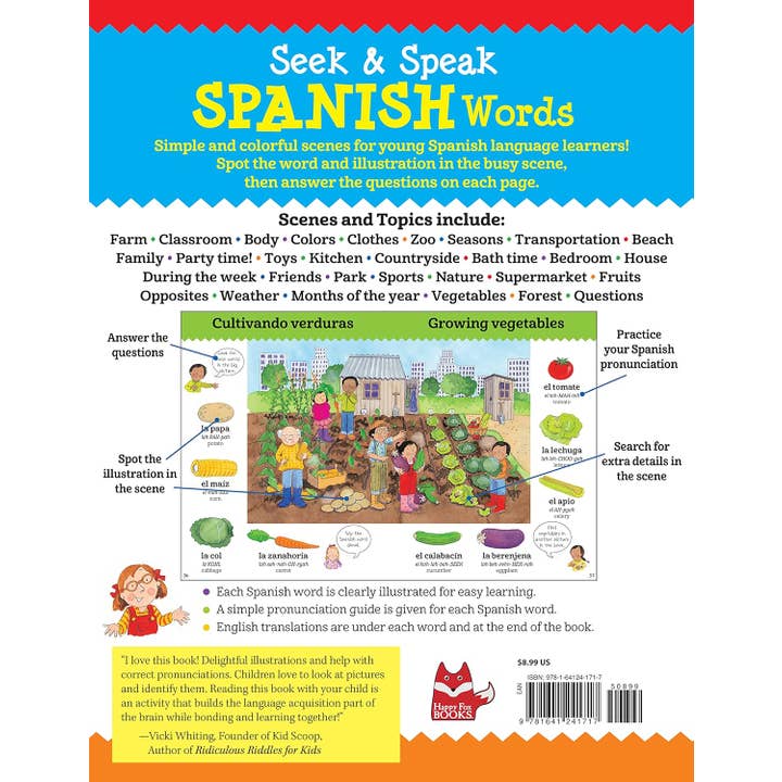 Fox Chapel Publishing – Language & Linguistics por atacado – Procurar e Falar Palavras em Espanhol - 270 Palavras Essenciais em Espanhol1