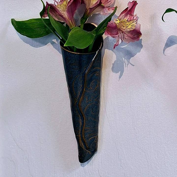 Plays in Mud Pottery - Wholesale Wall Planter - Wall Pocket - Handmade Pottery Wall Vase - Made to Order1