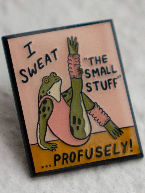 Schweiß das Kleine Zeug Anstecknadel | Emaille Reversnadel für den Großhandel von Stay Home Club