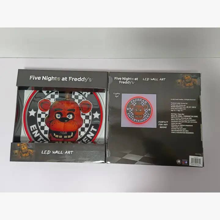 Silver Buffalo - Wholesale Wall Accent - FNAF Fazbear Entertainment 11.6" Light-Up Wall Art3