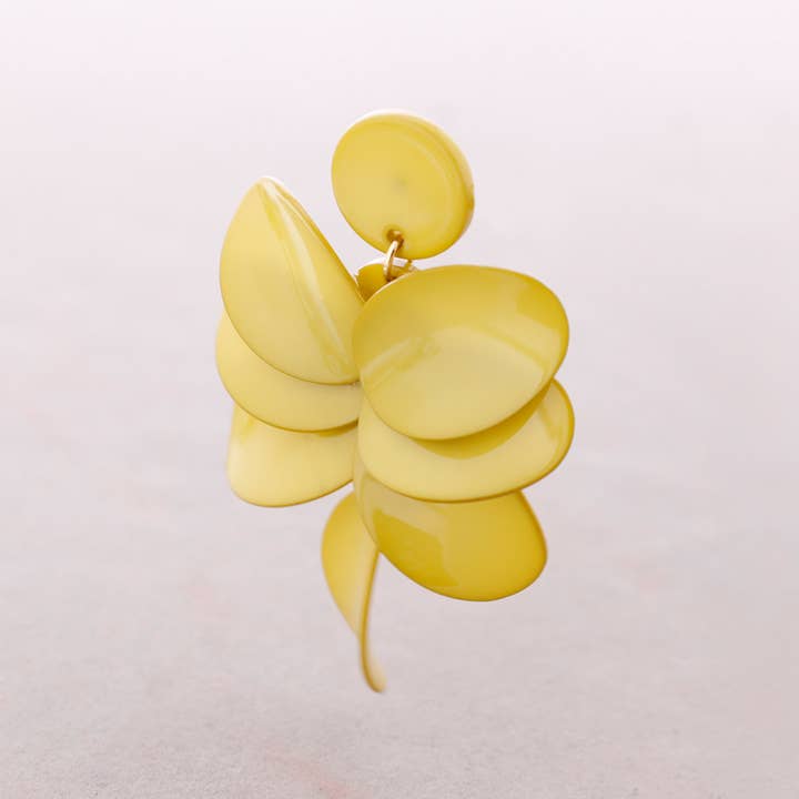 Dangling Petal Resin Earrings for wholesale by Sonata