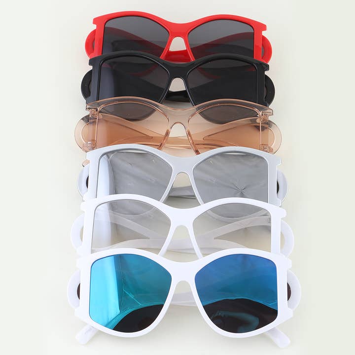 Wavy Teardrop Summer Sunglasses for wholesale by 3AM BY H&D ACCESSORIES