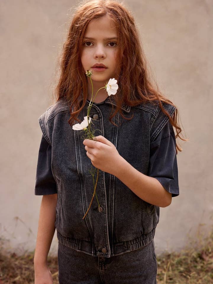 DENIM VEST for wholesale by SOW Kids
