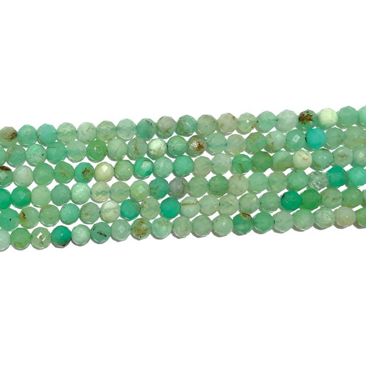 Foliesbijoux - Wholesale Beads - Chrysoprase faceted bead thread
