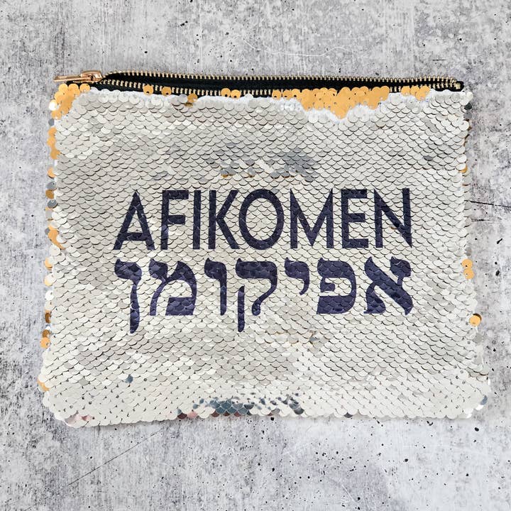 Salt Sparkle Shalom - Wholesale Decorative Tabletop Object - Matzah Cover and Afikomen Pouch Set for Passover Seder7