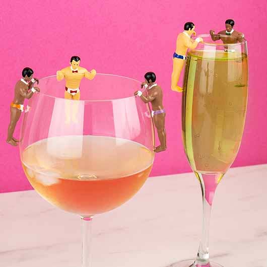 Gift Republic - Wholesale Wine/Cocktail Glass Markers - Butlers In The Buff - Drink Markers