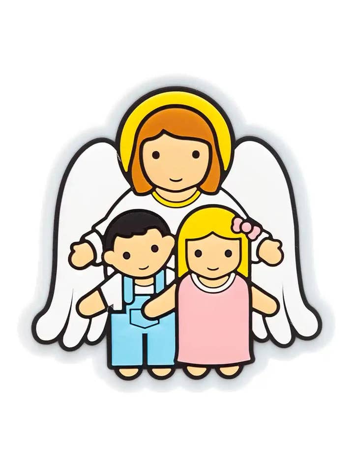 Guardian Angel Children Catholic Fridge Magnet | Divine Protection | Little Drops of Water for wholesale by Little Drops of Water®