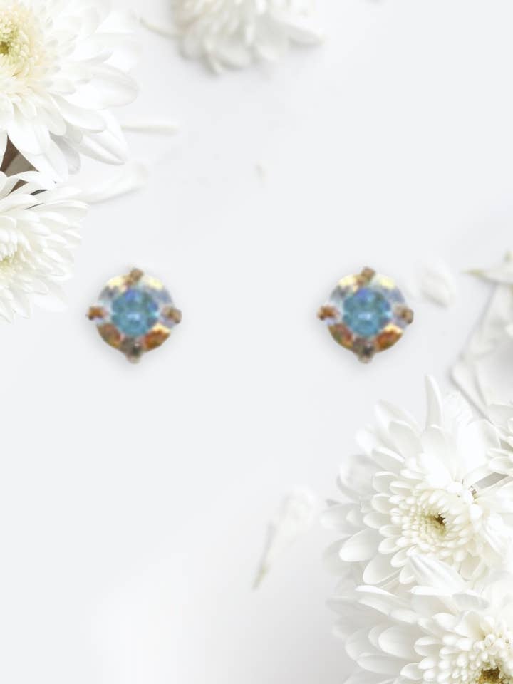 Boucles d'oreilles à tige cerclées AB pour la vente par GRACE+EMMA by Southern Grace