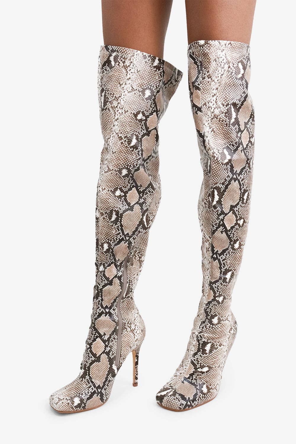 Lemonade Shoes - Wholesale Laarzen - Dames - That Glow - Dijhoge laarzen met stilettohak en ritssluiting aan de binnenzijde9