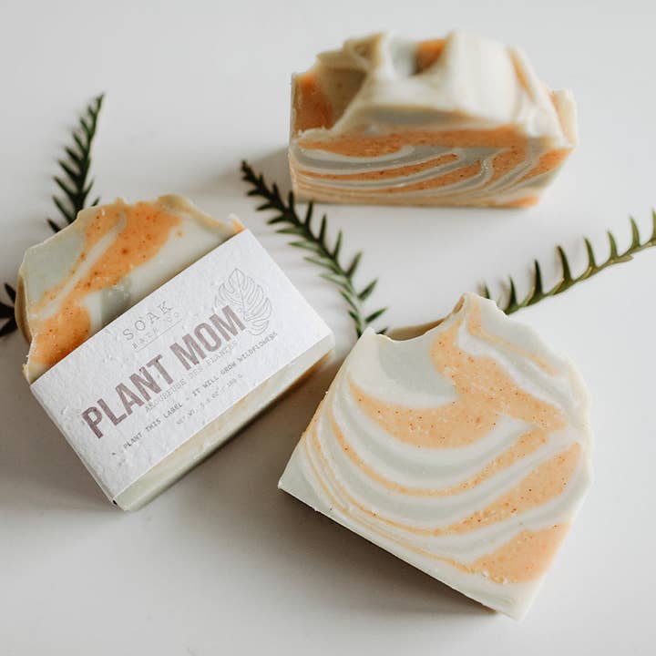 Savon Barre Plant Mom - Fabriqué au Canada pour la vente par SOAK Bath Co