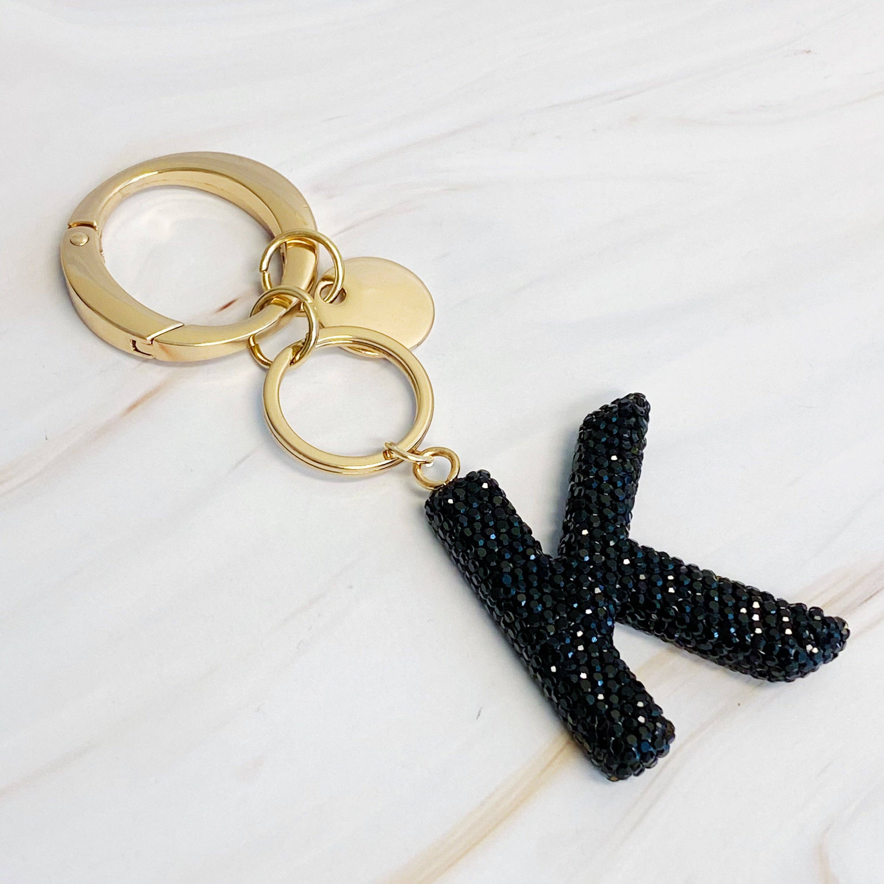 Ellison+Young - Wholesale Keychain - Women's - It Girl Glam Initial Key Chain24