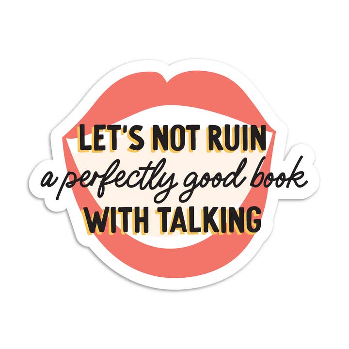Book ruin talking vinyl sticker for wholesale by I'll Know It When I See It
