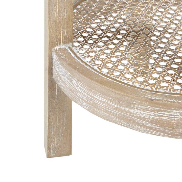 Olliix - Wholesale Side Table - Reclaimed Wheat Cane Accent Table