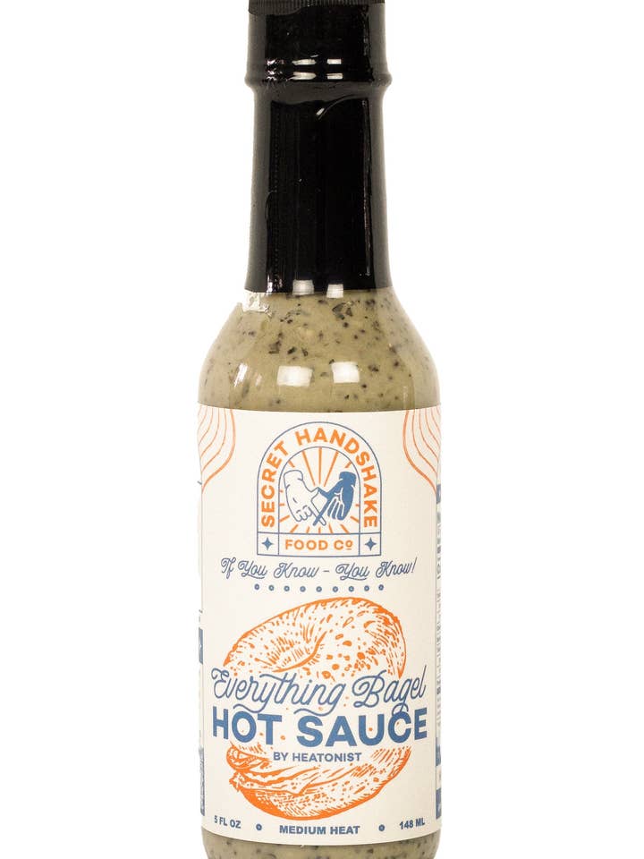 Everything Bagel Hot Sauce | Secret Handshake Food Co for wholesale by Heatonist