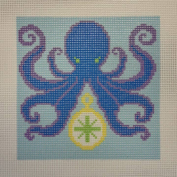 Storyteller Stitchery - Vendita all'ingrosso Attrezzatura per ricamo/punto croce - Polpo — Tela per Ricamo Stampata (Piccola)0