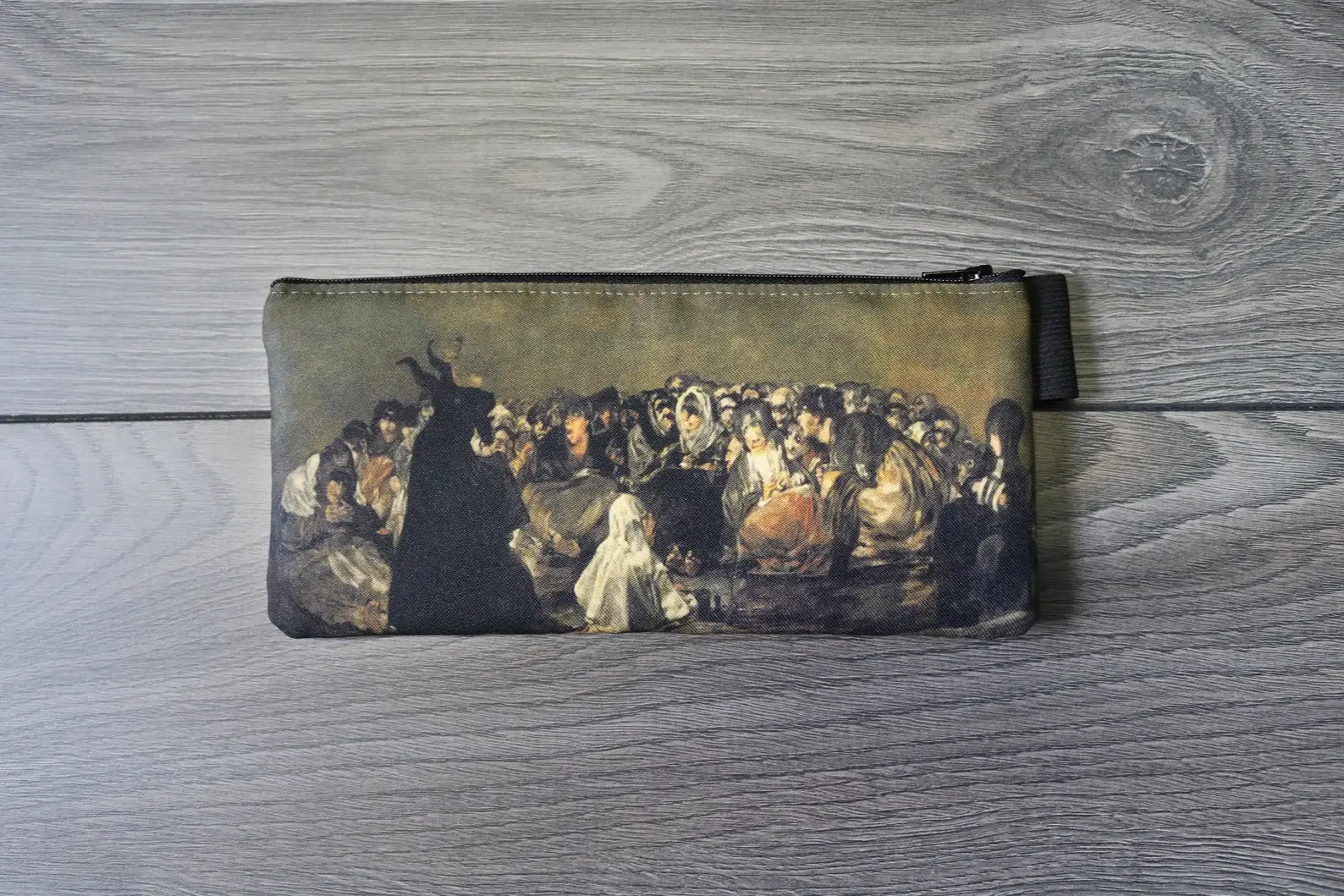 renaissance fair – wholesale Pencil case/pouch – witches' sabbath - lined twill pencil case - francisco goya1