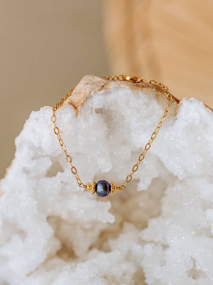 Osiris armbånd - grå ferskvandsperler for engroshandel hos SIKA BIJOUX