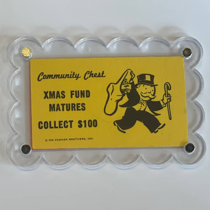 The Mustache Cat Made - Wholesale Magnet - Vintage Monopoly Chance Card Magnet2