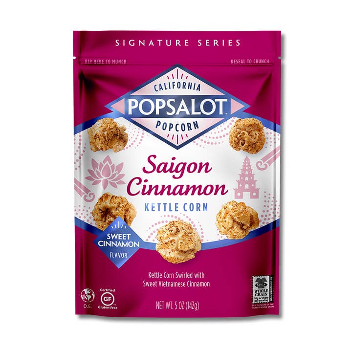Gourmet Popcorn | Saigon Cinnamon Kettle Corn for wholesale by Popsalot Gourmet Popcorn