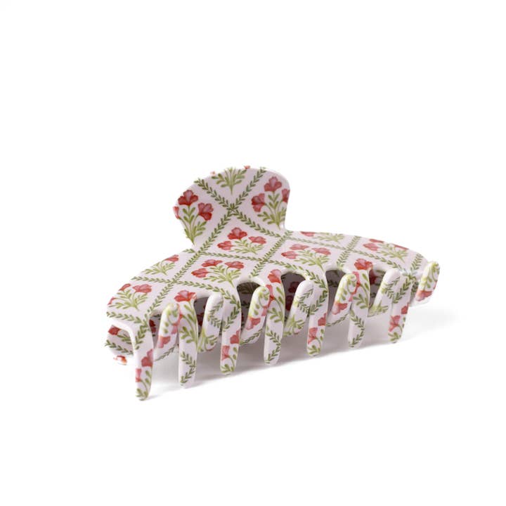 Elyse Breanne Design - Wholesale Hair Clip - Women's - Winter Poppies Claw Clip | Winter & Christmas1