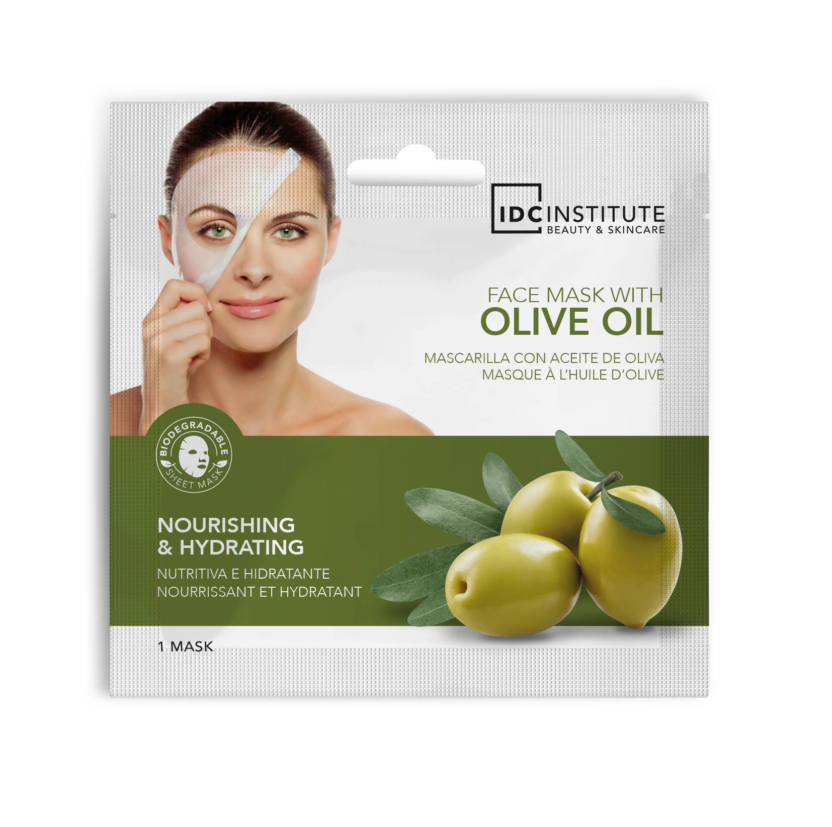Aquarius Cosmetic SLU - Wholesale Skincare Face Mask - Idc Institute Face Mask Olive Oil 22Gr