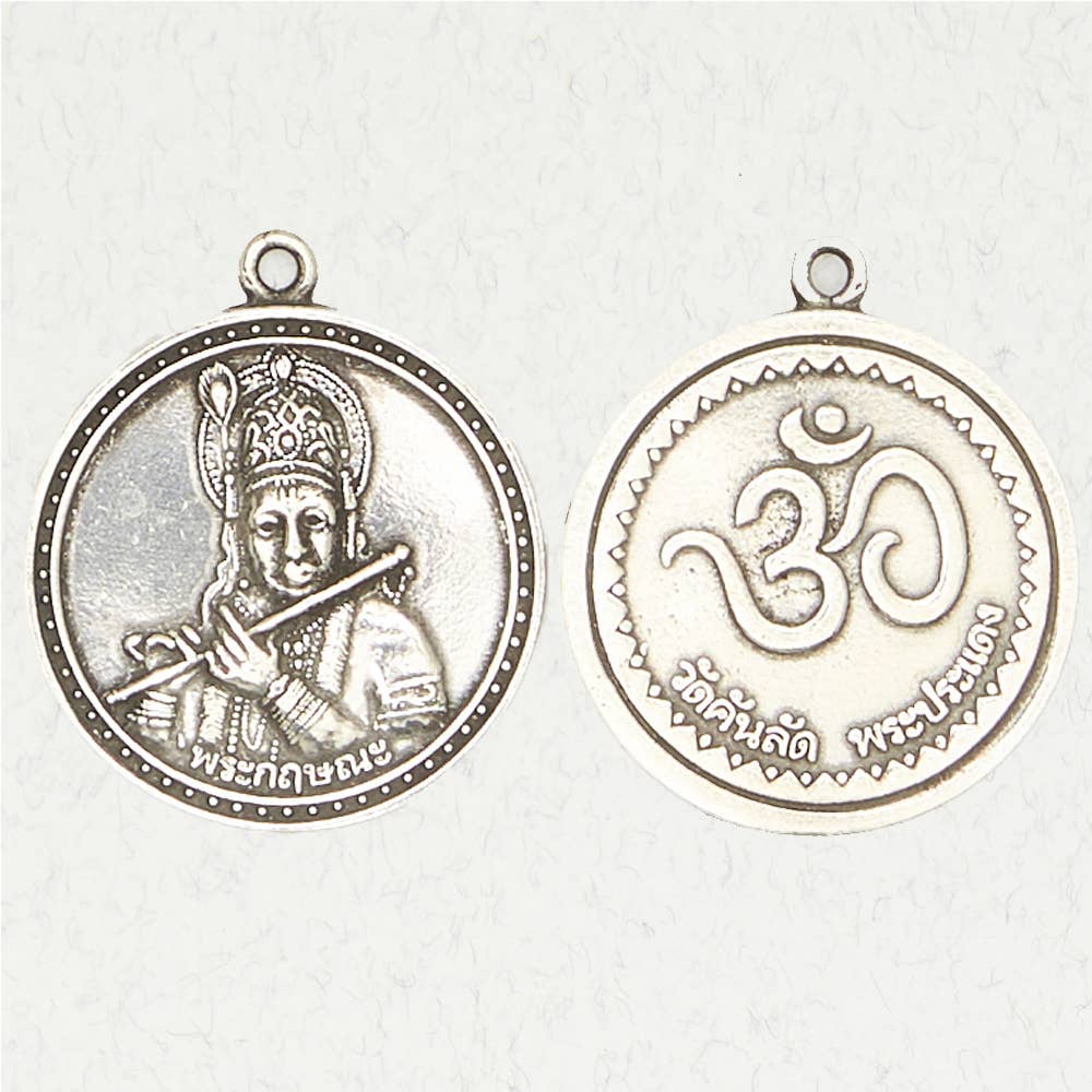 Nirvana LLC - Wholesale Individual Charm/Pendant - Hindu Pewter Pendant Necklace - Krishna0
