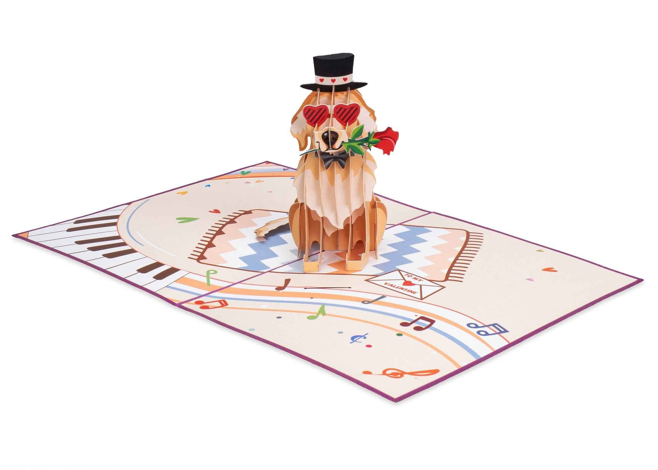 Paper Love - Wholesale Everyday Greeting Card - Love Dog Pop Up Card3