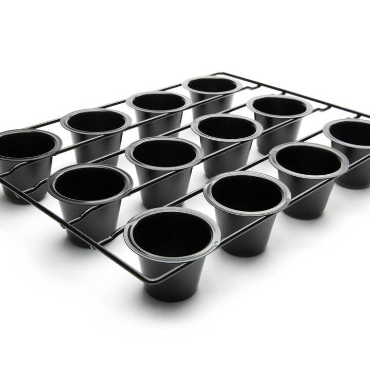 Fox Run Brands - Wholesale Baking Dish - Fox Run Non-Stick Mini Popover Pan, 12 Cups, 10.75" x 14.5"